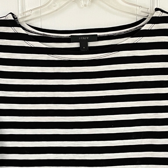 J. Crew  Women’s Classic Mariner Cloth Boatneck T-shirt 3/4 Sleeve Stripe Sz S - Picture 5 of 15